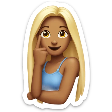 I wish there was a emoji with this emoji😝and the middle finger emoji with long nails on it and the nails can come in all shapes and sizes and different colors too and skin colors as well for the 😝 emoji sticker