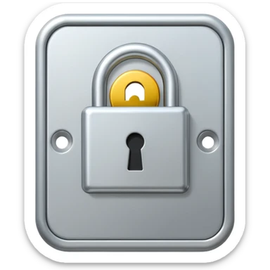 Keycard lock on aDoor sticker