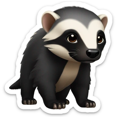 cute Honey badger4 sticker