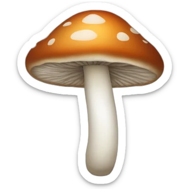 Mushroom snipped sticker