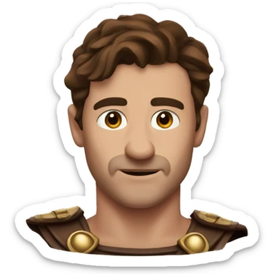 Paul Mescal actor brown hair gladiator sticker