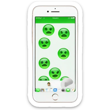 iphone-with-green-checkmark-on-screen-facetime-incoming-call sticker