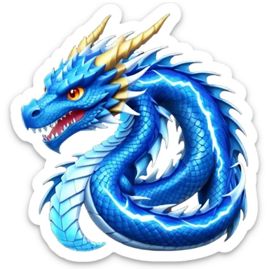 lightning dragon sticker