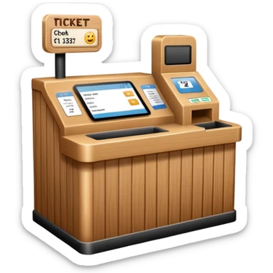 Ticket Check counter  sticker