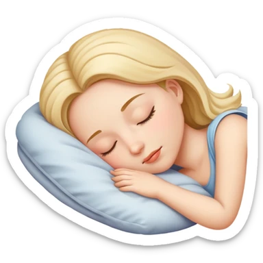 Girl sleeping  sticker