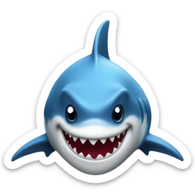 Un requin avec des cœurs sur les yeux sticker