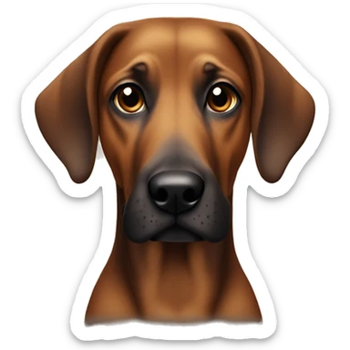 bavarian mountain hound dark ears sticker