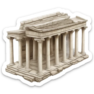 Ephesus temple of Artemis monument ruins sticker