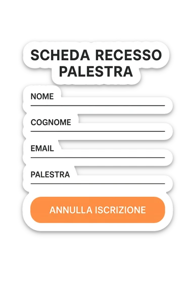 Scheda online palestra fallimentare  foglio in italiano sticker