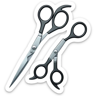  hairdressing scissors sticker