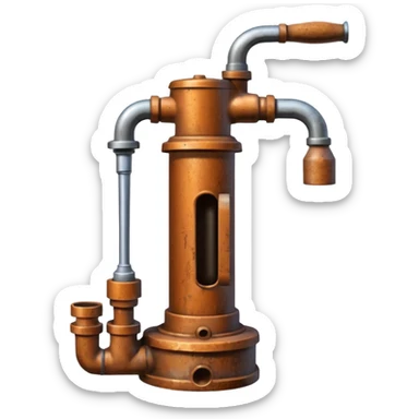 handpump in village sticker