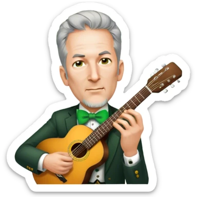 Leprechaun Guitarist sticker