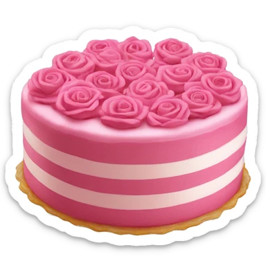 Tarta grande rosa sticker