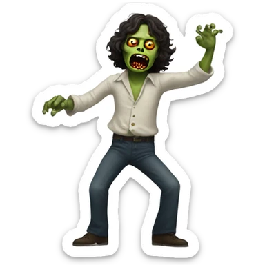 jim morrison zombie dancing sticker