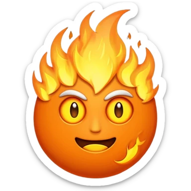 Soul Fire, in the style of gritty realism sticker