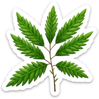 Tea tree leafs sticker
