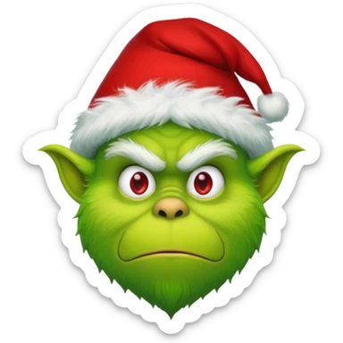 Burglar grinch sticker