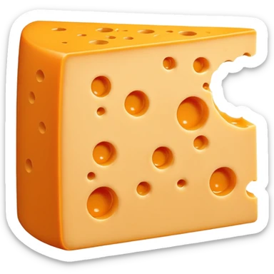 1 slice of cheddar cheese sticker