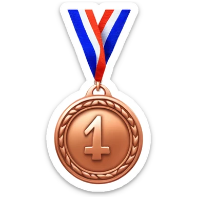 Copper 4th place medal sticker