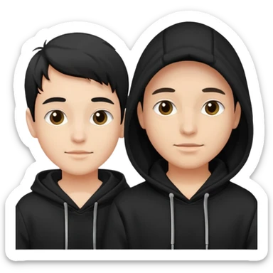 rich hoodied duo sticker