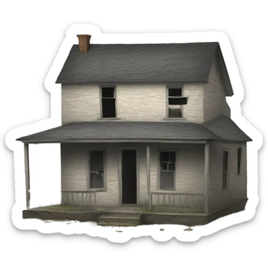 Abandoned house sticker
