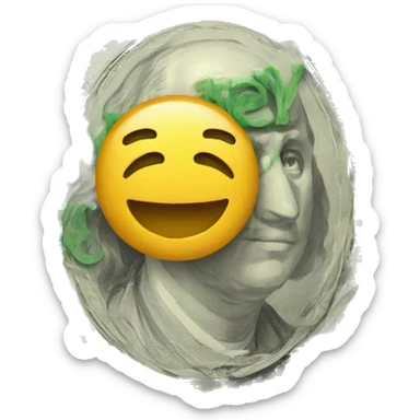 money next to credit card sticker