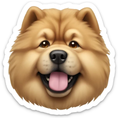 chow chow dog sticker
