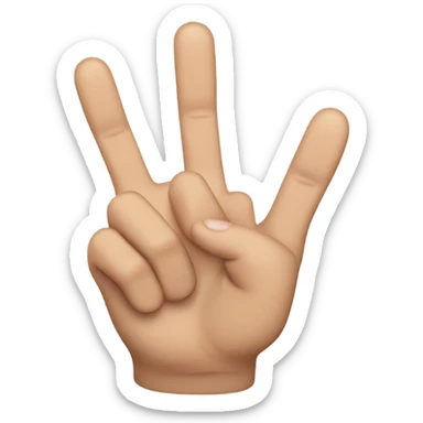 Indicate 4 and a half with your hand sticker