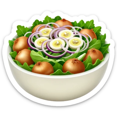 salad with onions sticker