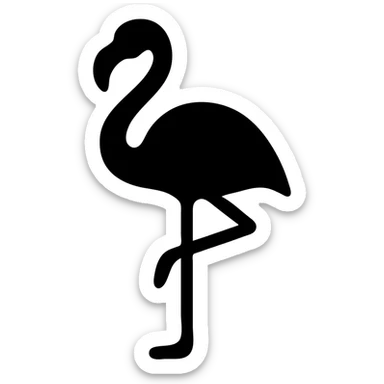 flamingo sticker