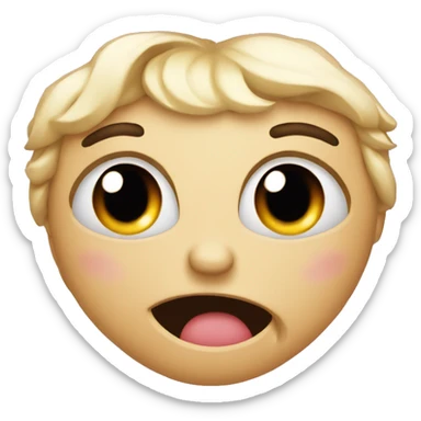 Crying laughing heart eyes blushing sticker