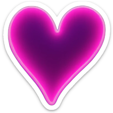 Neon Heart sticker