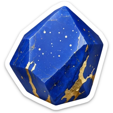 raw lapis crystal sticker