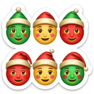 festive holiday incoming emoji, clear and suitable for Slack status sticker