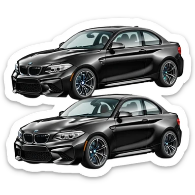 Black bmw m2 sticker