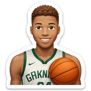 giannis Bucks smiling sticker