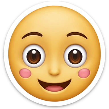 Make a imogi that shows that it really like something, but there are no hearts or stars in it's eyes. sticker