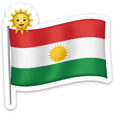 Kurdistan flag emoji sticker