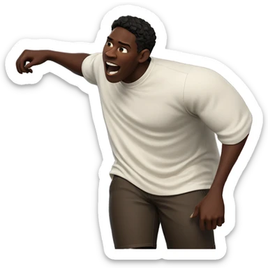 dark-skinned boy with car sticker