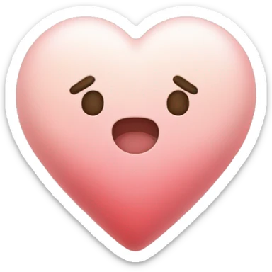 Mochi heart shape sticker