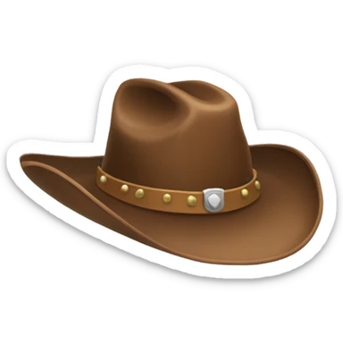 Cowgirl hat sticker