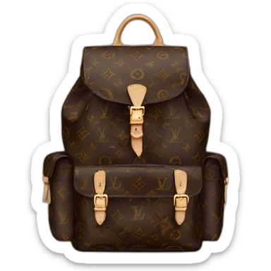 monogram lv backpack sticker