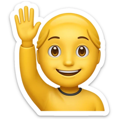 Ein Emoji als Mann der winkt sticker