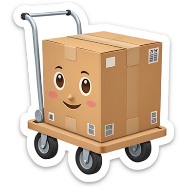 Box Carrier + dolly sticker