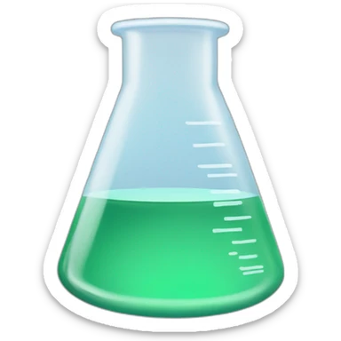 Lab beaker sticker