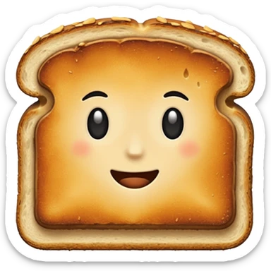 a slice of bread sticker