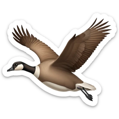 The Canada Goose Is Flying Thanksgiving Day sticker