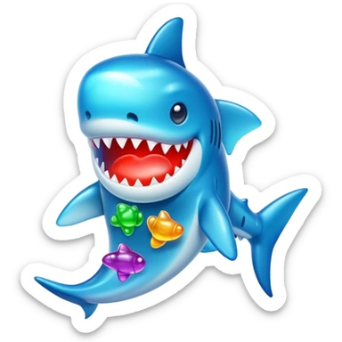 Gummibärchen hai sticker