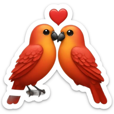 Two birds in love sticker