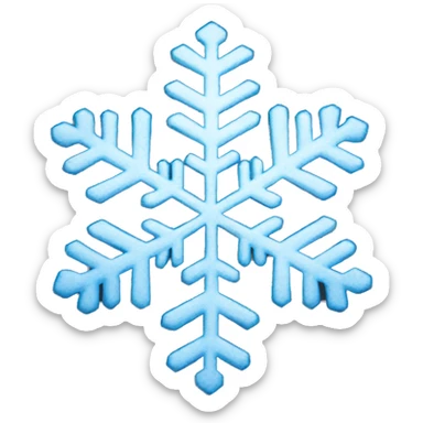 snowflake sticker